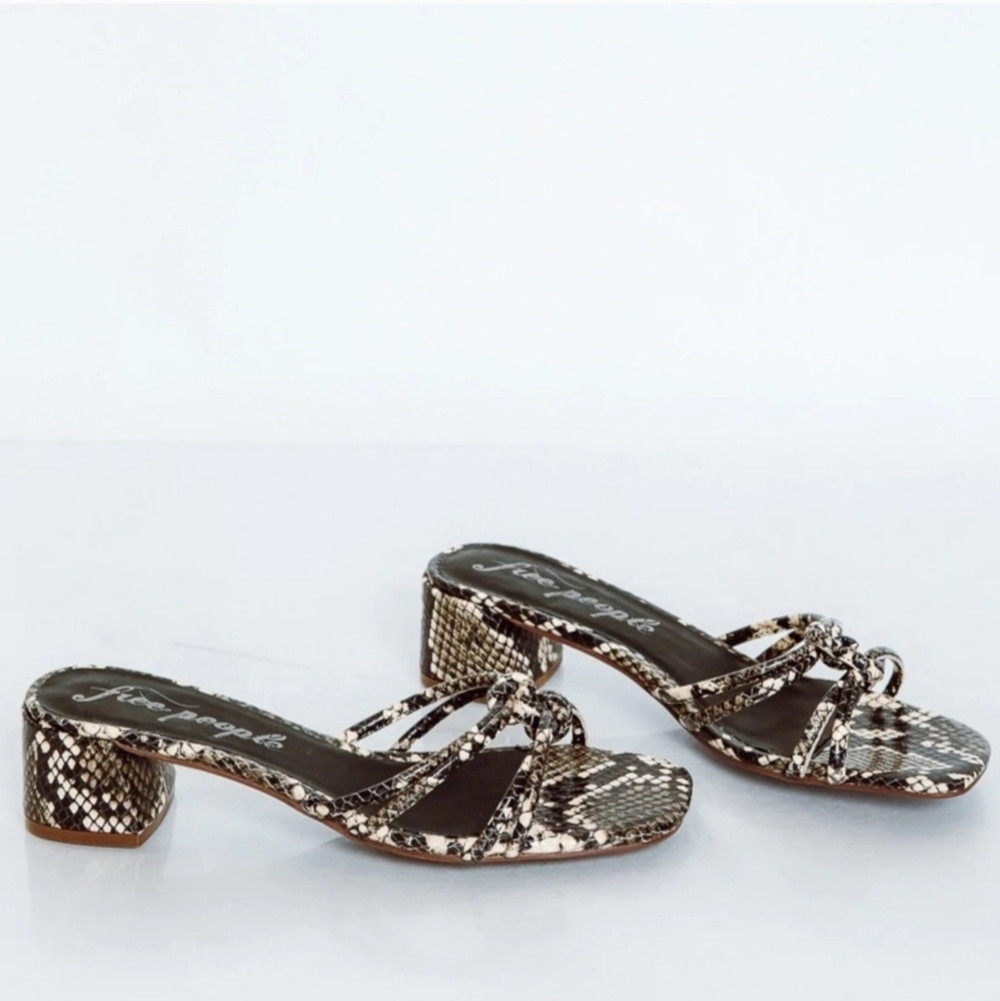 Free People Petra Snake Slide Sandals